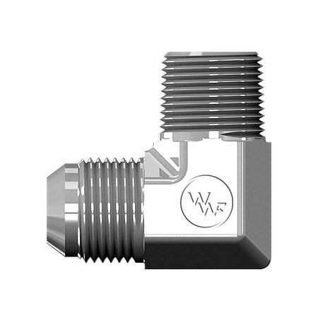 Male JIC To Male British Standard Pipe Taper 90° Elbow